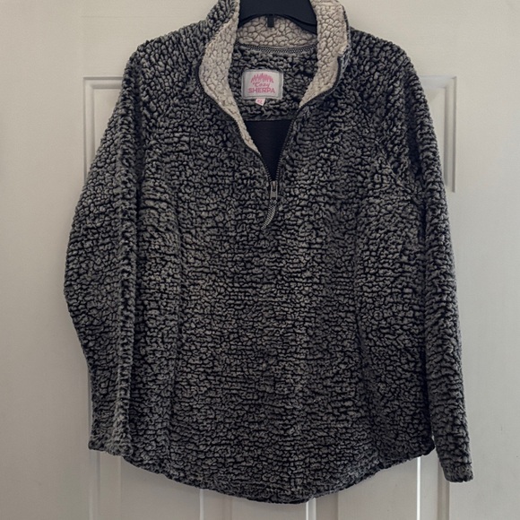 Cozy Sherpa Women's Black and Gray Pullover XL - Picture 1 of 4